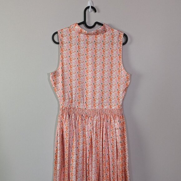 Manoush Printed Pleated Dress Size 8 - Picture 2 of 3